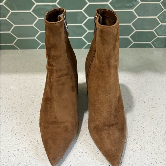 Brown Suede Ankle Boots - Picture 4 of 5